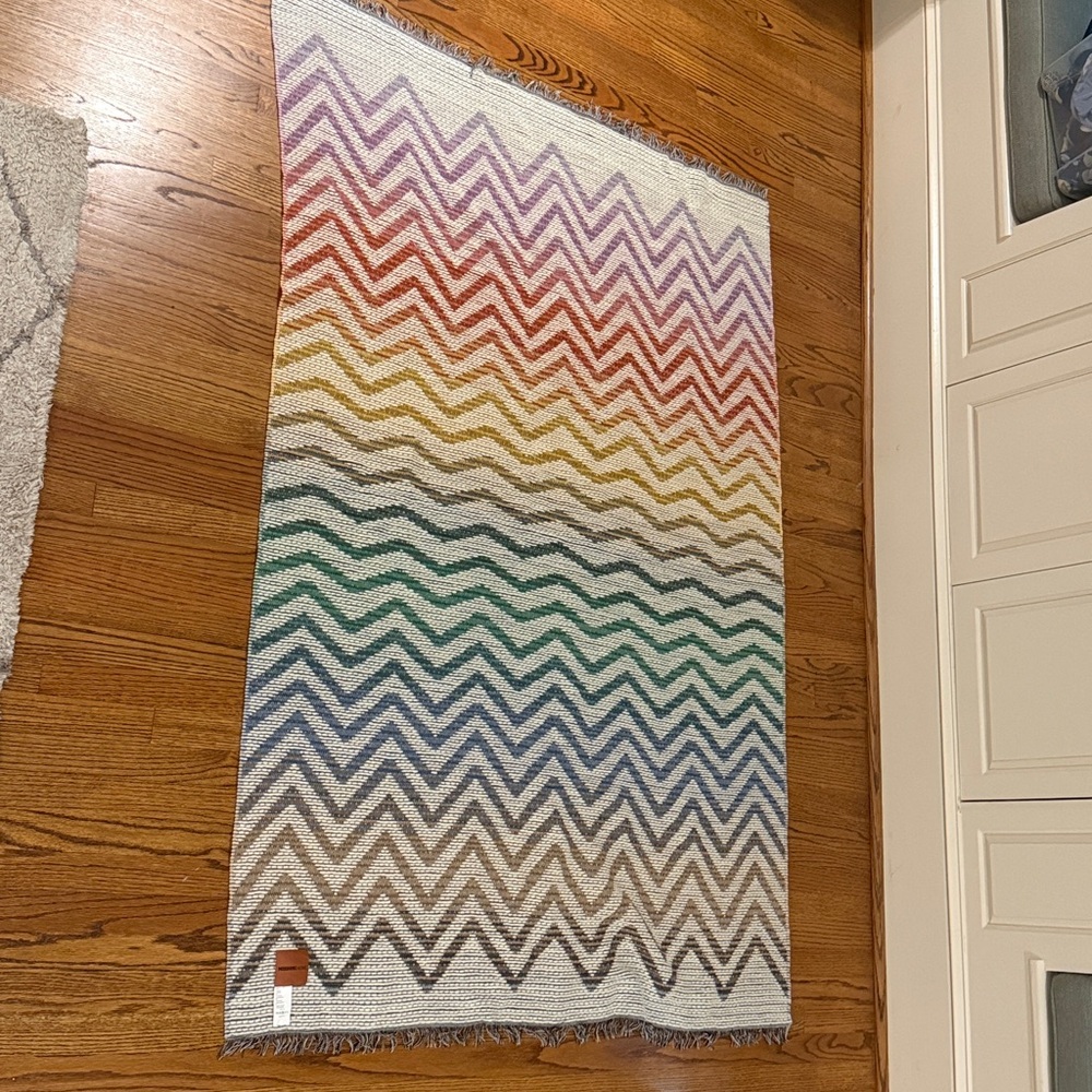 Missoni Home Colorful Chevron Wool-Blend Blanket